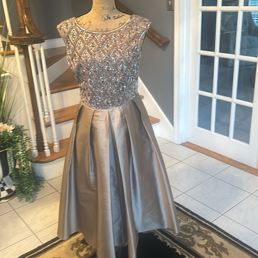 Designer Tea Length Gown - Picture 3 of 6